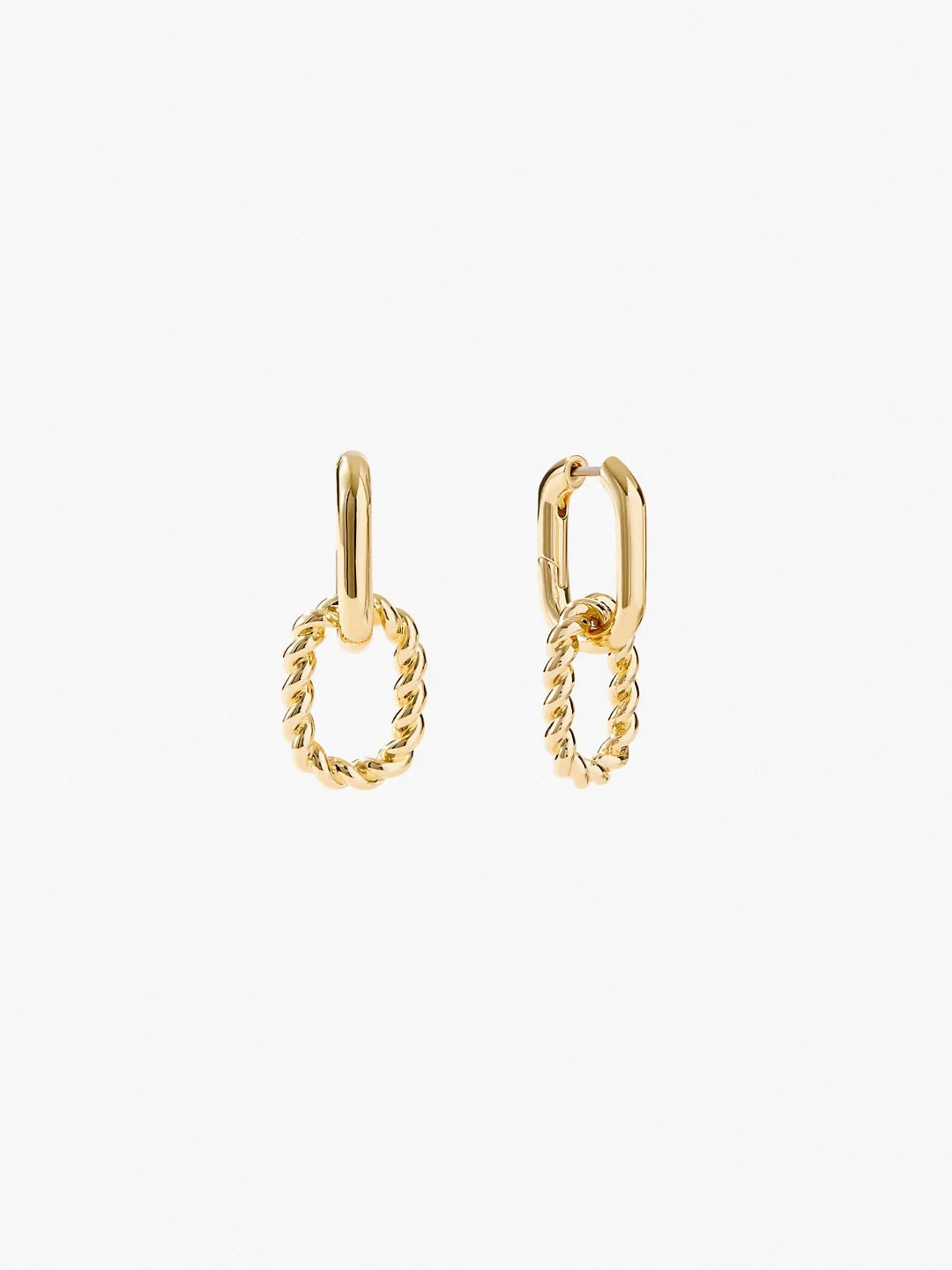 S925 Sterling Silver Detachable Gold Plated Earrings S925 Sterling Silver