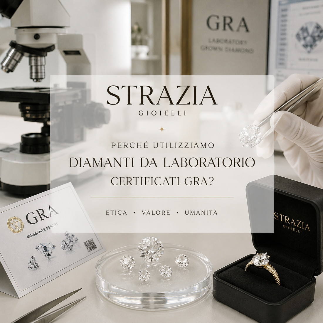 Perché STRAZIA utilizza diamanti da laboratorio certificati GRA?