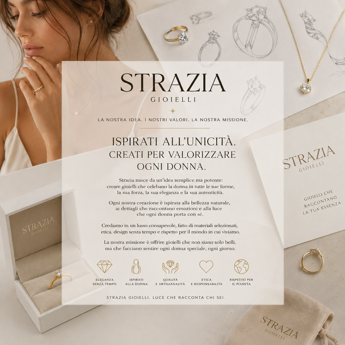 L’ideazione di STRAZIA GIOIELLI