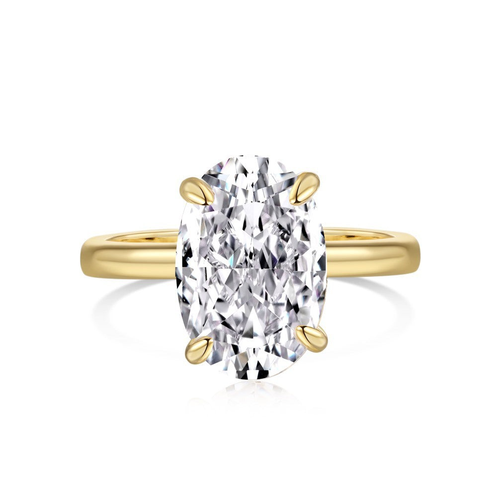 STRAZIA® - Anello ''VERITY'' in Argento S925 Placcato Oro 18K – Eleganza e Raffinatezza
