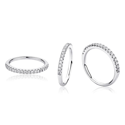 STRAZIA - Eternity Moissanite Ring 925 Sterling "BEST SELLER 2026"