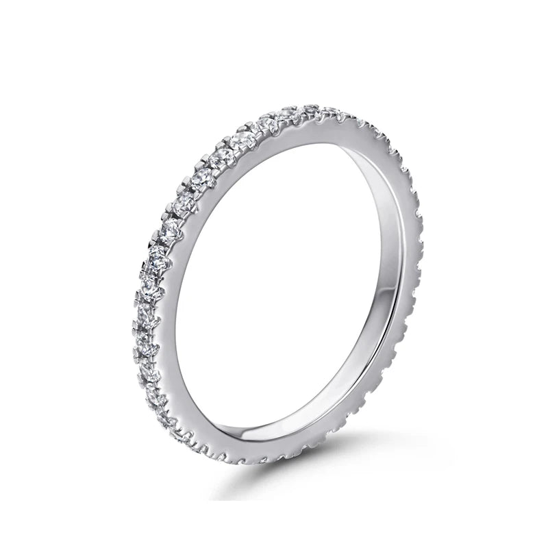 STRAZIA - Eternity Moissanite Ring 925 Sterling "BEST SELLER 2026"