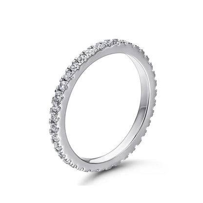 STRAZIA - Eternity Moissanite Ring 925 Sterling "BEST SELLER 2026"