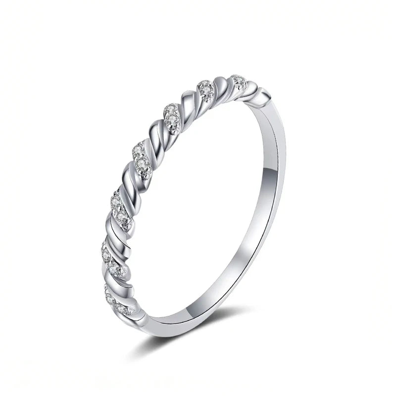 STRAZIA - Eternity Moissanite Ring 925 Sterling "BEST SELLER 2026"