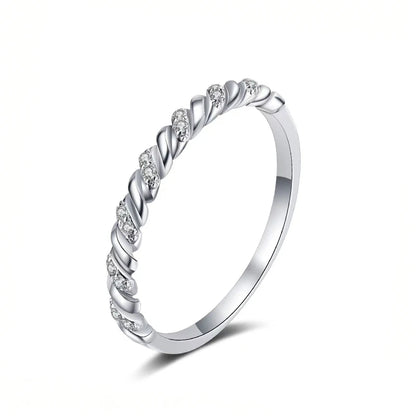 STRAZIA - Eternity Moissanite Ring 925 Sterling "BEST SELLER 2026"