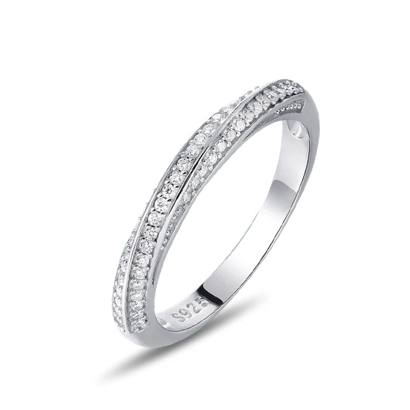 STRAZIA - Eternity Moissanite Ring 925 Sterling "BEST SELLER 2026"