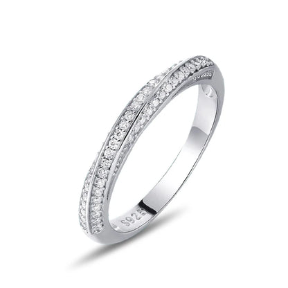 STRAZIA - Eternity Moissanite Ring 925 Sterling "BEST SELLER 2026"
