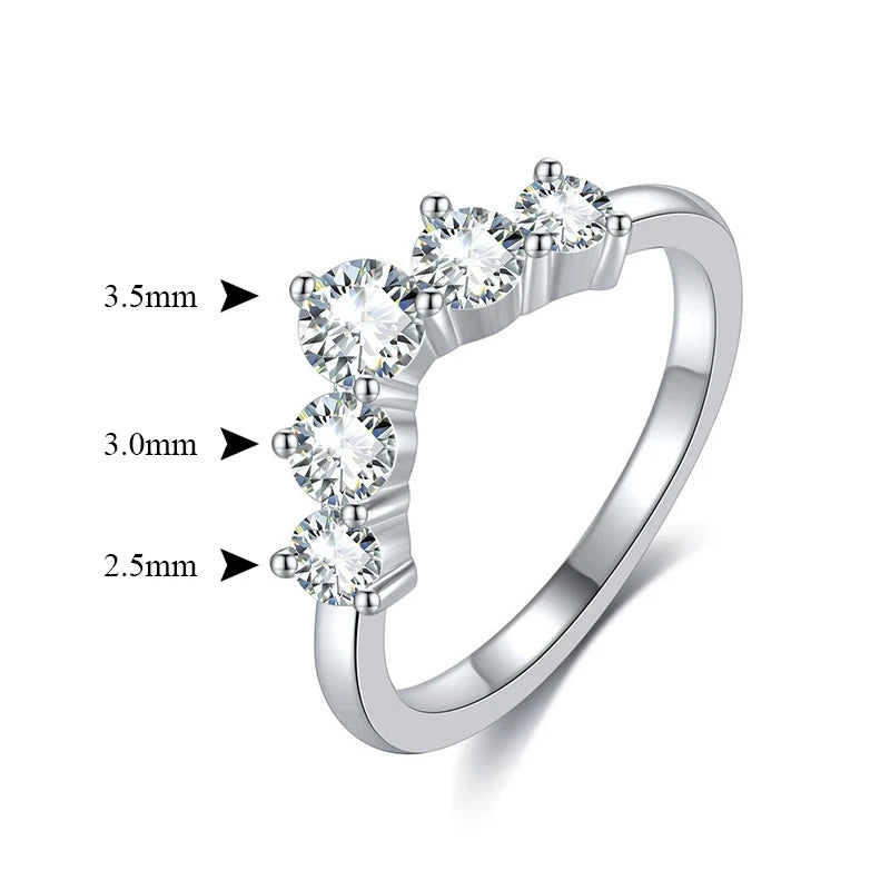 STRAZIA - Eternity Moissanite Ring 925 Sterling "BEST SELLER 2026"