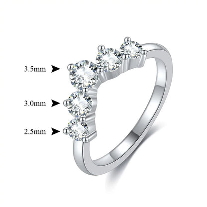 STRAZIA - Eternity Moissanite Ring 925 Sterling "BEST SELLER 2026"