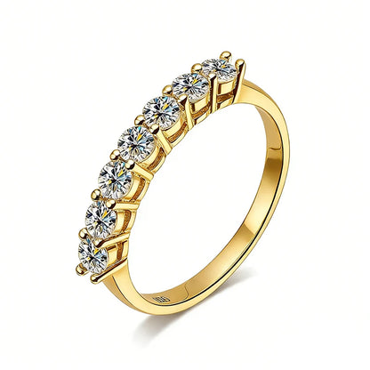 STRAZIA - Eternity Moissanite Ring 925 Sterling "BEST SELLER 2026"