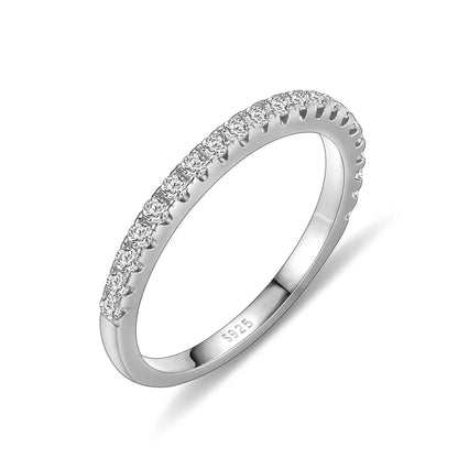 STRAZIA - Eternity Moissanite Ring 925 Sterling "BEST SELLER 2026"