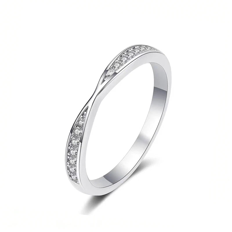 STRAZIA - Eternity Moissanite Ring 925 Sterling "BEST SELLER 2026"